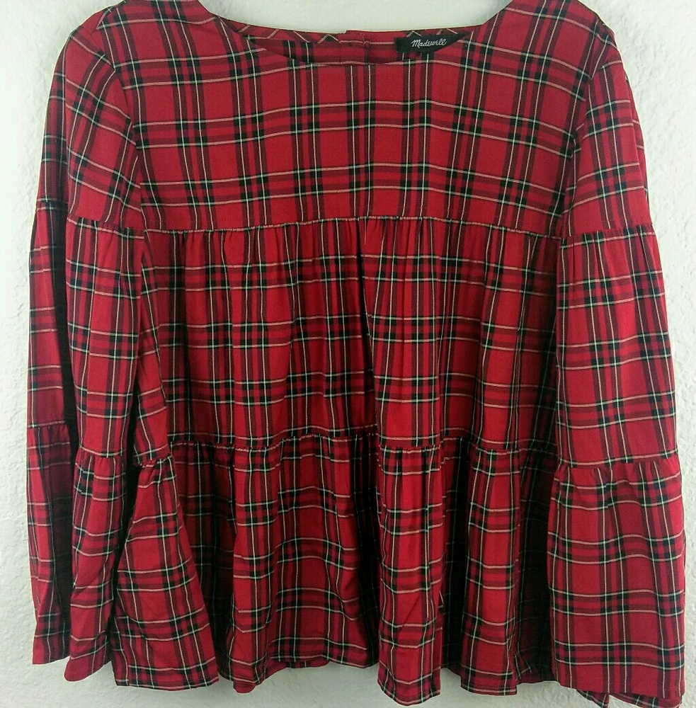 Madewell Plaid top